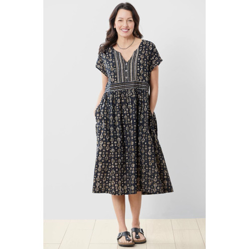 Manali Dress - Black/Natural