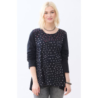 Sanwa Cotton Jersey Swing Top - Black