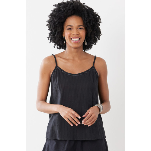 Adjustable Straps Cami - Black