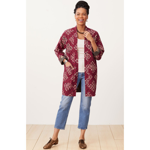 Reversible Nadira Jacket - Lead/Multi