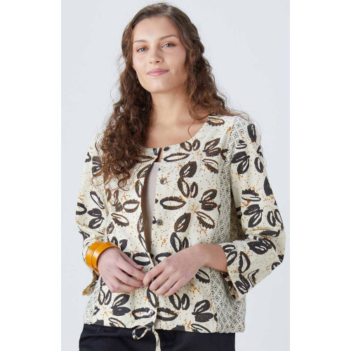 Surita Organic Jacket - Black/Natural Surita Organic Jacket - Black/Natural