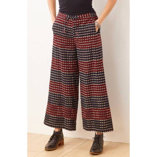 Sangli Wide-Leg Pant - Oat/Multi